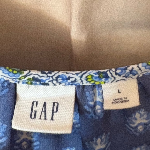 Blue Patterned Boho Dress Gap - Picture 3 of 11